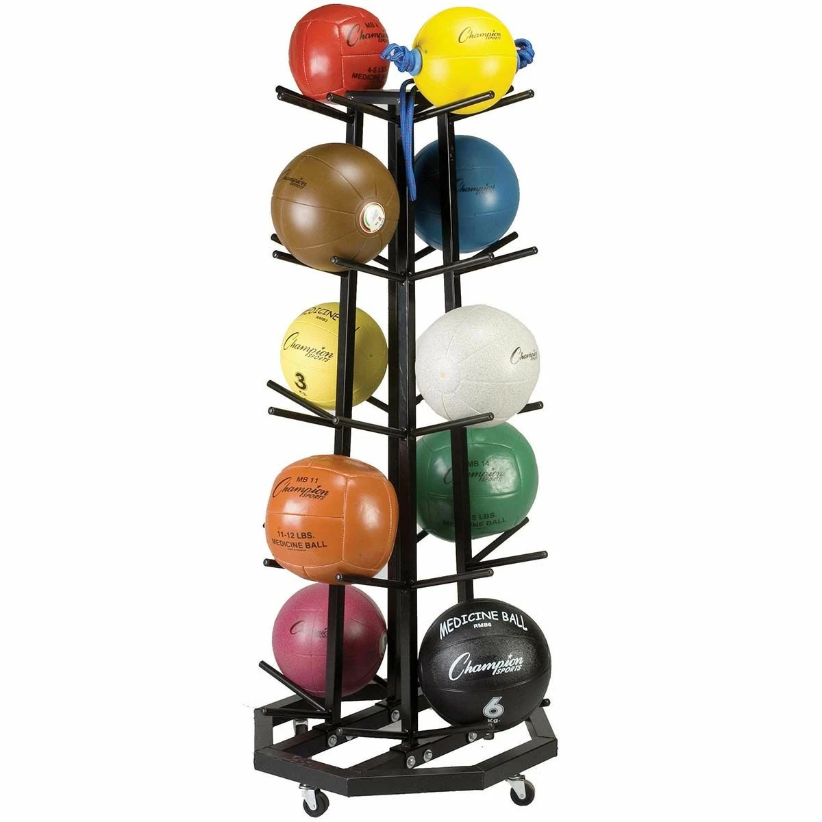 Champion 20 Ball Medicine Ball Storage Cart Rack, MBR3 1 Champion 20 Ball Medicine Ball Storage Cart Rack, MBR3