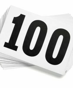 Gill 900 Track Competitor's Numbers, Numbers 001-100