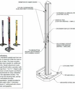 Gill AGX M4 Custom High Jump Standards -Track & Field Sales Store a87 427 01