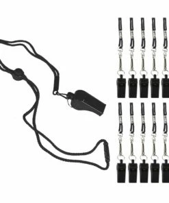 Champion 12/pk Plastic Whistle/Lanyard Combo