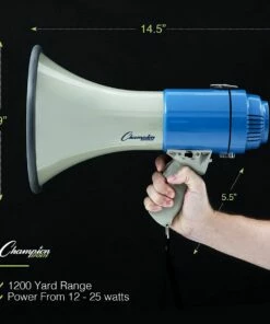 Champion 1000 Yard Megaphone, MP12W -Track & Field Sales Store a94 502 new 02