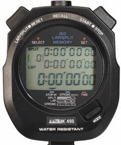 Ultrak 495 100 Lap Memory Stopwatch, BLACK