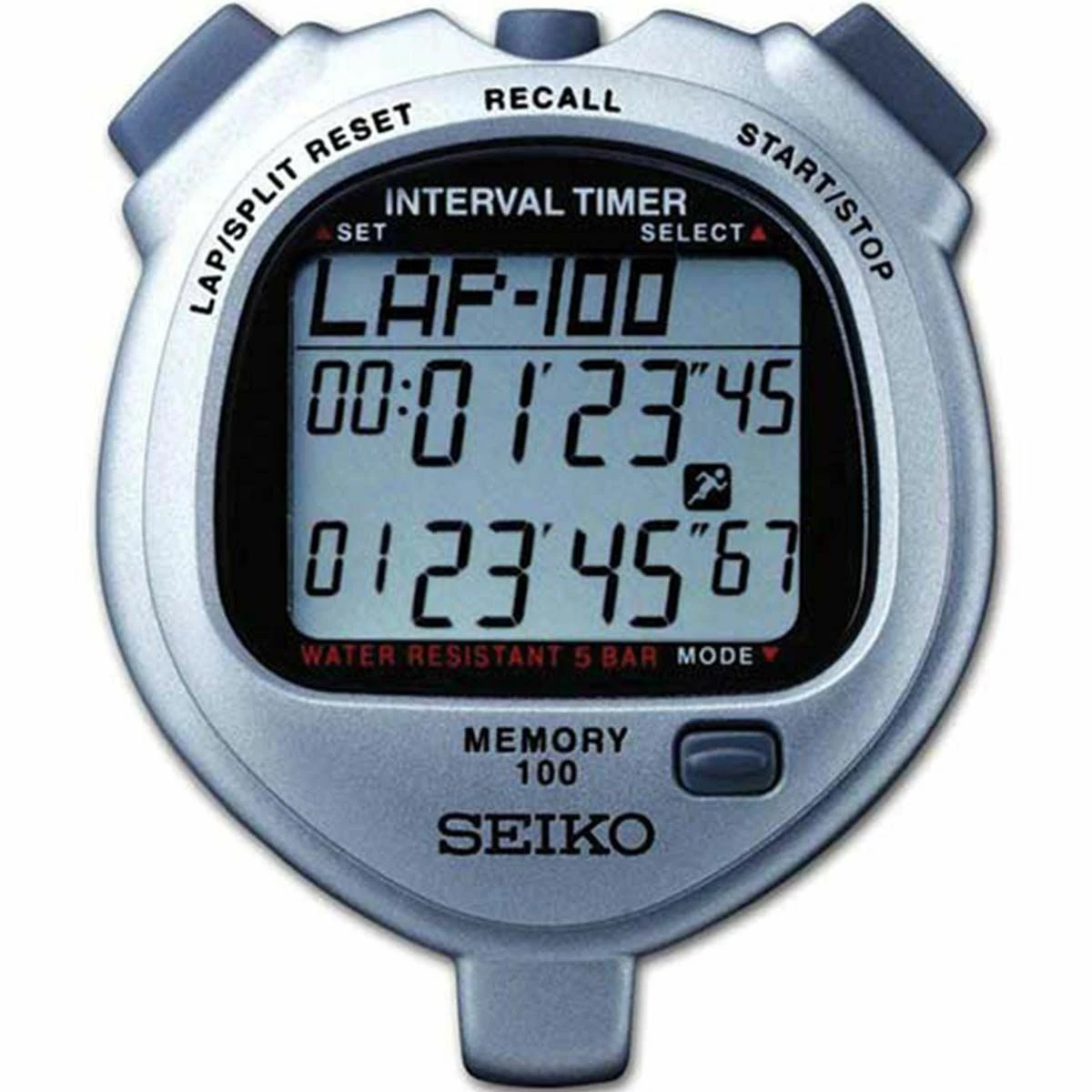 Seiko S057 100 Lap Memory Interval Stopwatch 1 Seiko S057 100 Lap Memory Interval Stopwatch