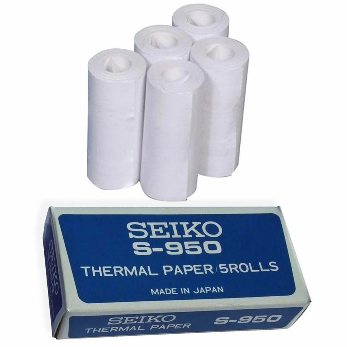 Seiko S950 Thermal Paper Roll for Stopwatch Printer, 5 pk 1 Seiko S950 Thermal Paper Roll for Stopwatch Printer, 5 pk